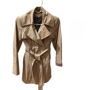 VIA SPIGA Tan Khaki Raincoat Trench Pea Spring Coat PP XS